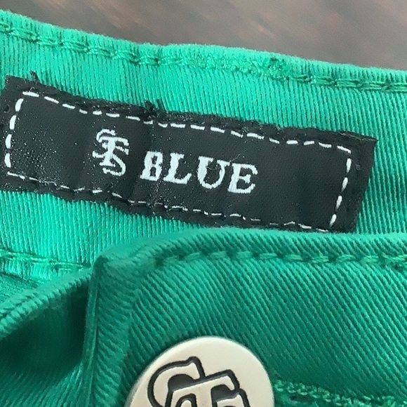 STS BLUE (Nordstrom) NEW - Sz 11 - green shorts w/ fringe - comfort stretch - Picture 6 of 8